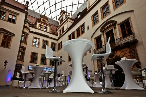 Stehempfang im Kleinen Schlosshof des Residenzschloss
